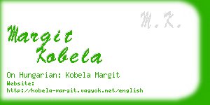 margit kobela business card